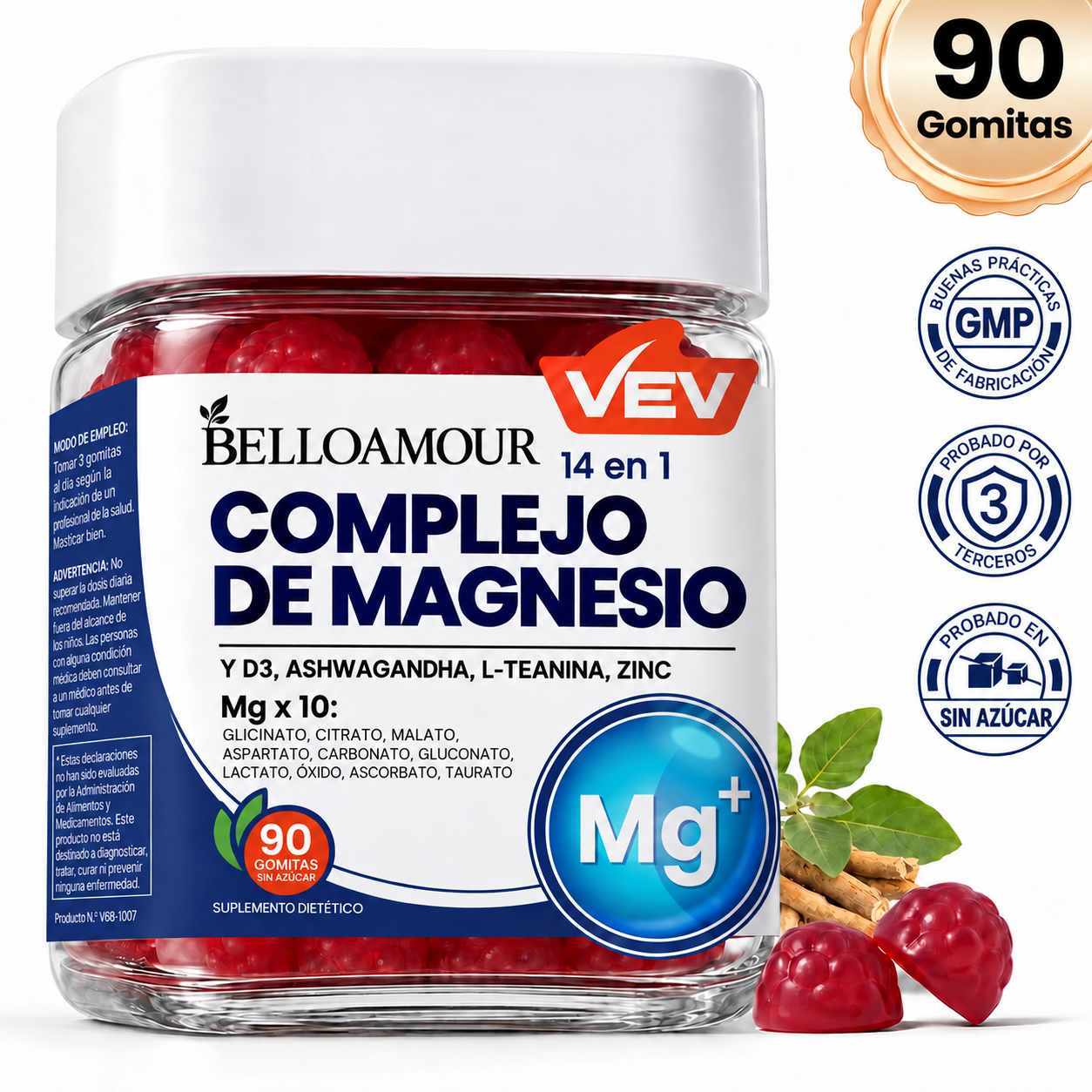 Gomitas de Magnesio Belloamour 14 en 1