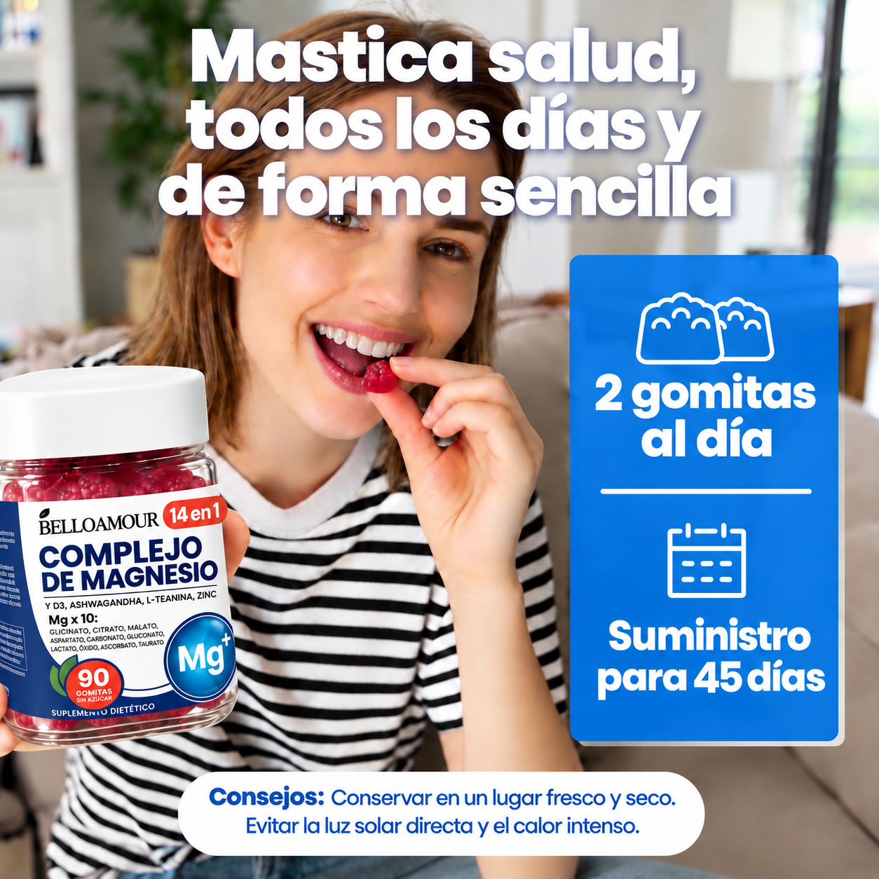 Gomitas de Magnesio Belloamour 14 en 1