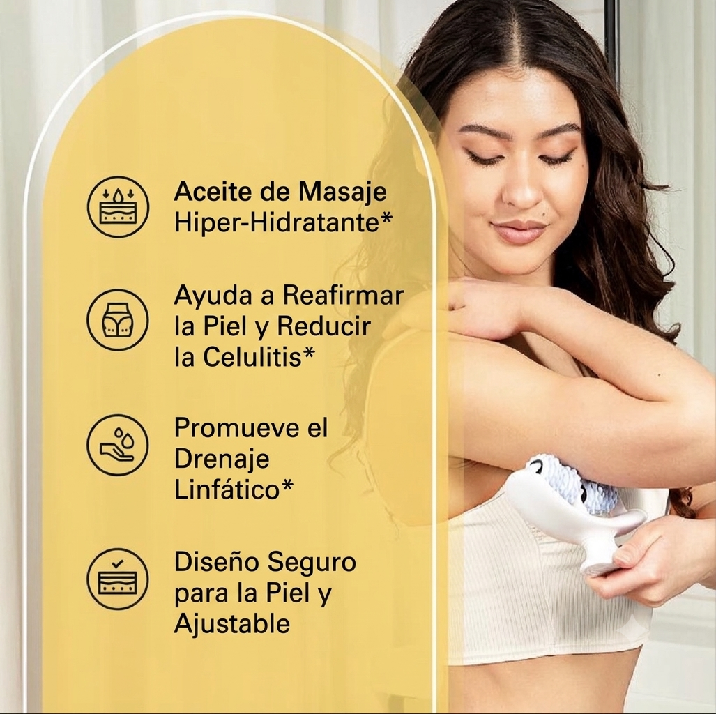 Belloamour™ Kit de masajeador de drenaje linfático y aceite anticelulítico