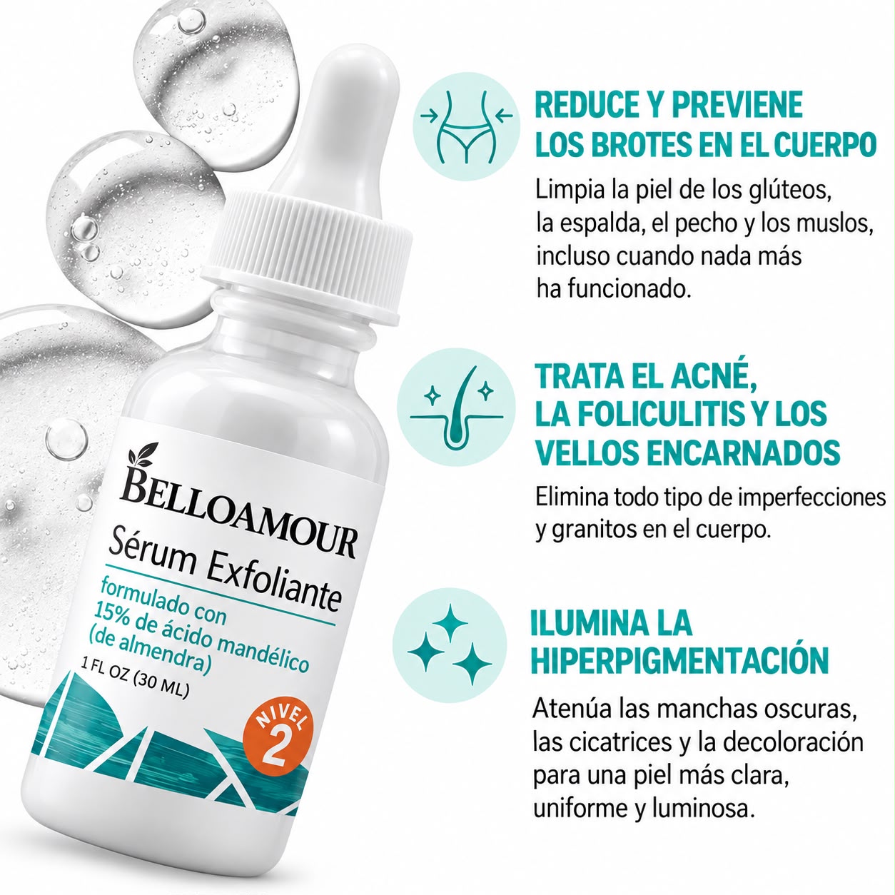 Belloamour™ Sérum Exfoliante Corporal